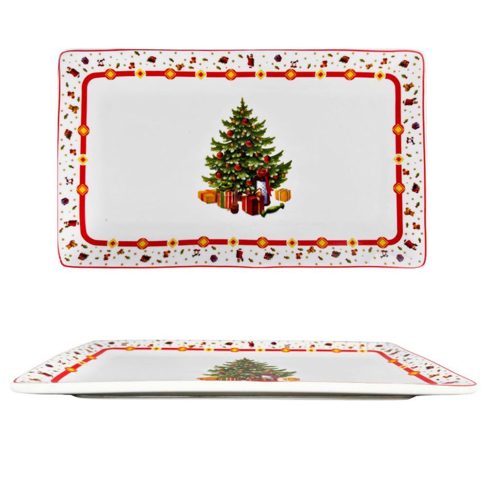 Vassoio Rettangolare Natale Albero