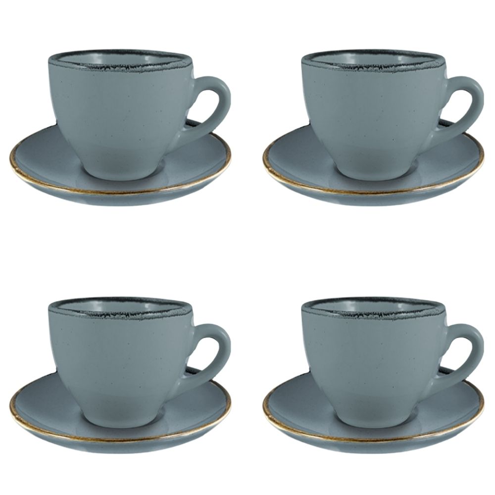 Set 4 tazze tabacco