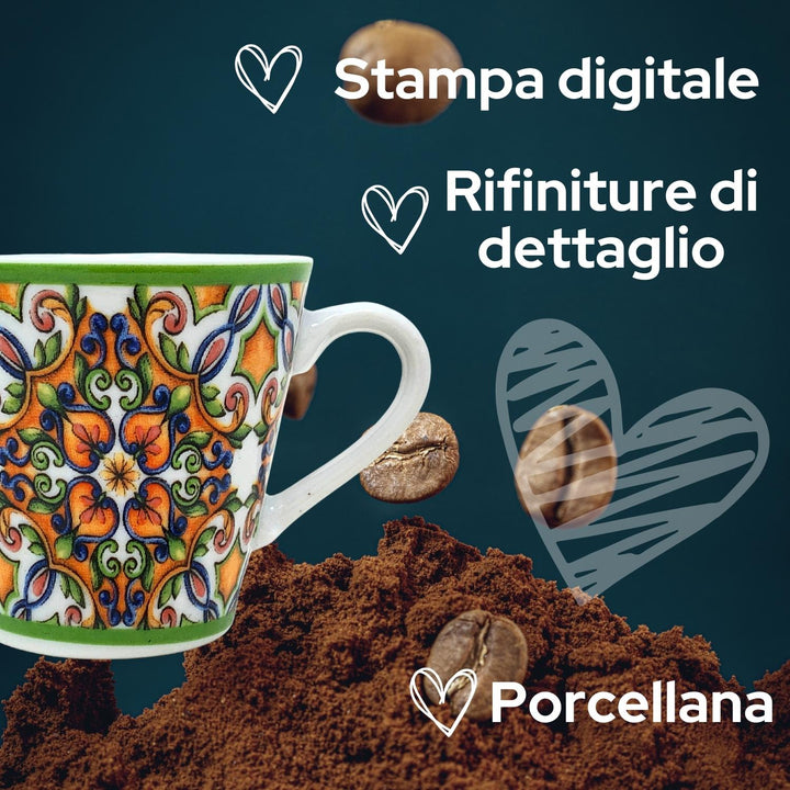 Tazza caffè con stampa digitale in porcellana