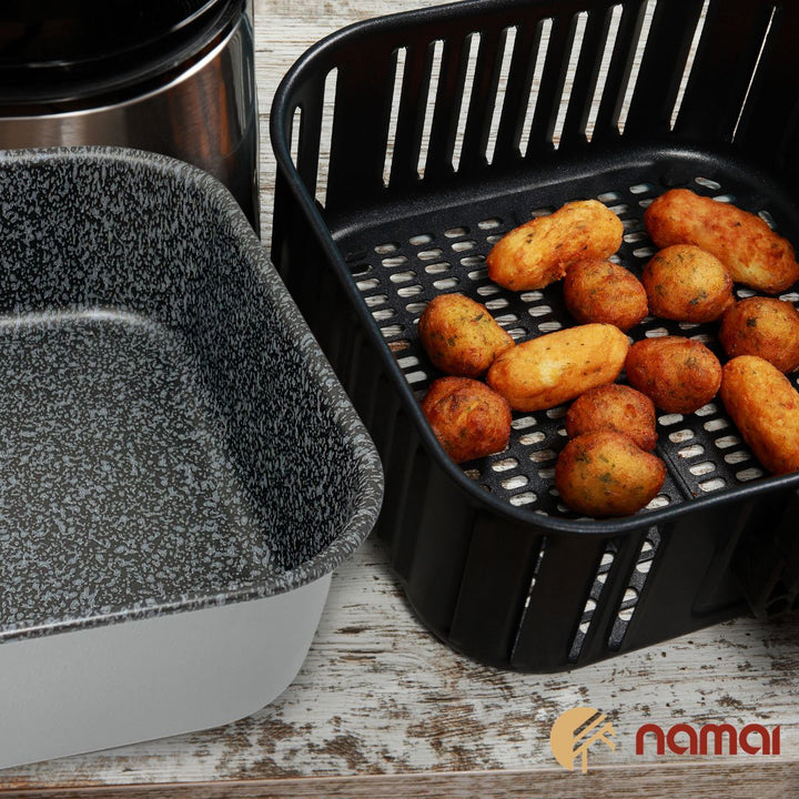 Set Teglia 20x20 e Spruzzino Olio | Cucina Sana e Croccante con Facilità