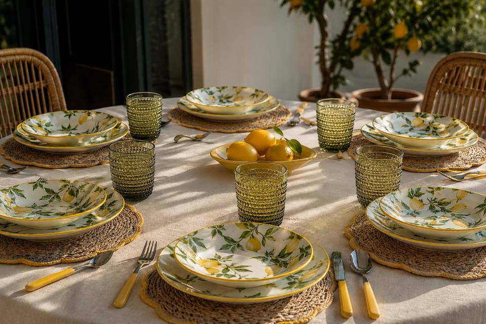 Il giallo a tavola: come creare una mise en place estiva con i colori del sole