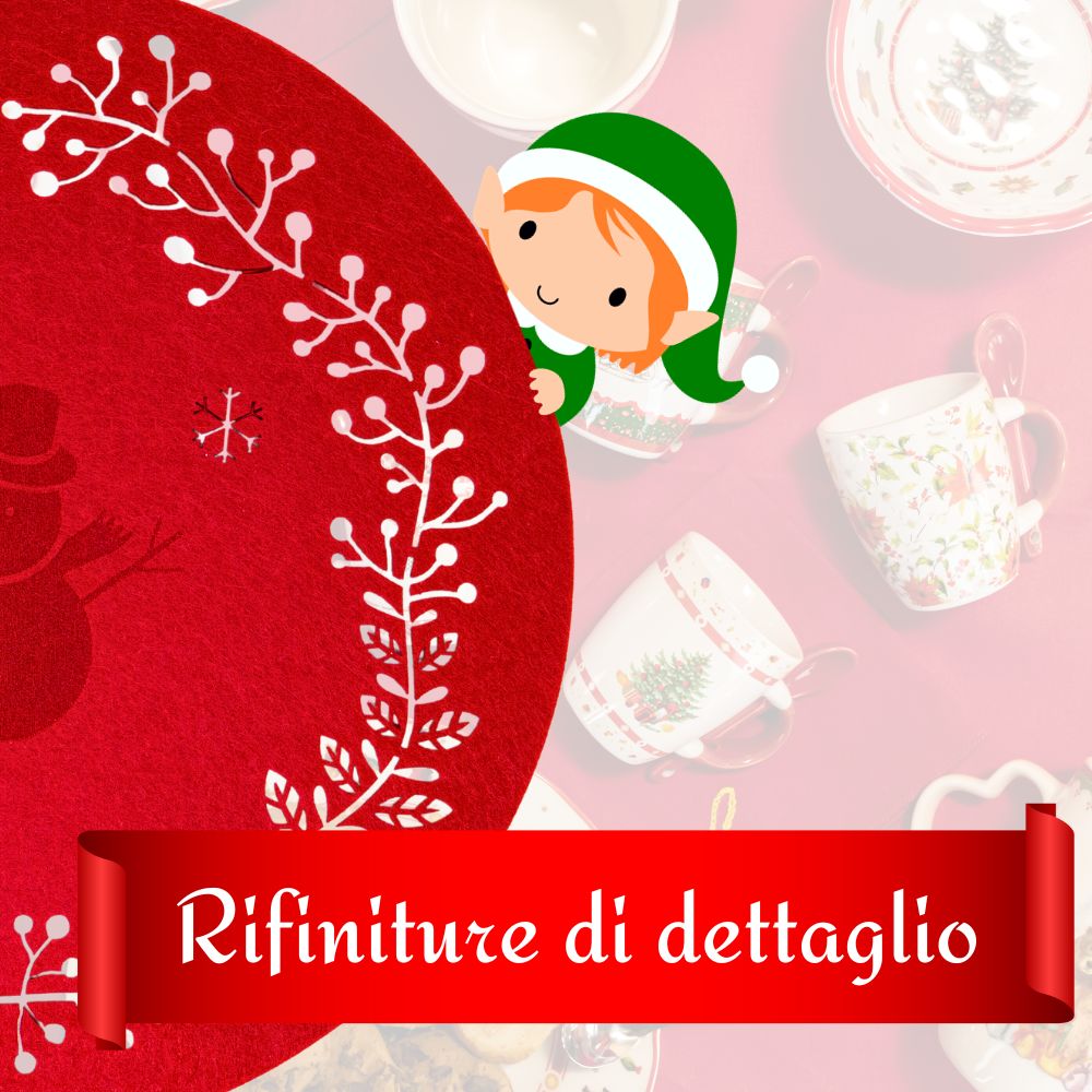 Sottopiatto babbo natale caratteristica