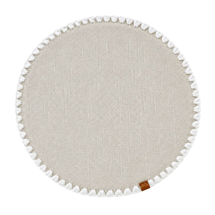 Set 6 Sottopiatti - Tovagliette Tonde - 38cm | Grigio