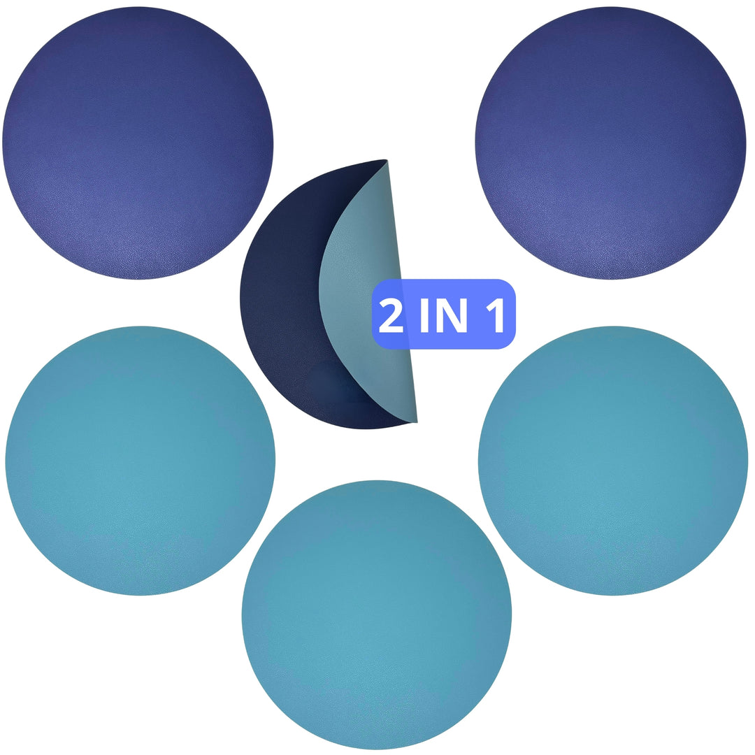 Sottopiatti - Tovagliette Americane Lavabili | Similpelle Blu - Tiffany