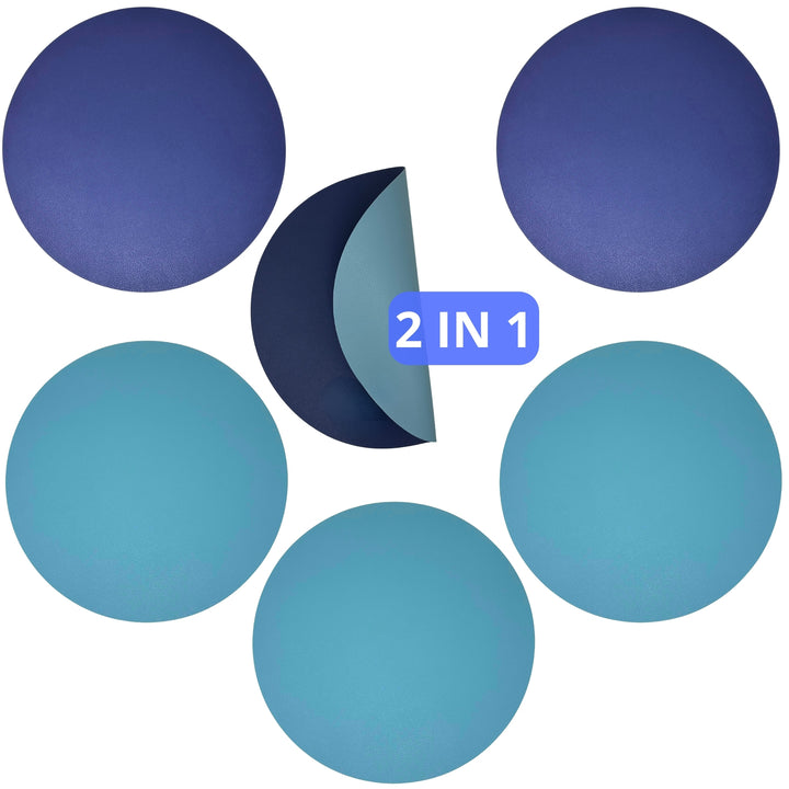 Sottopiatti - Tovagliette Americane Lavabili | Similpelle Blu - Tiffany