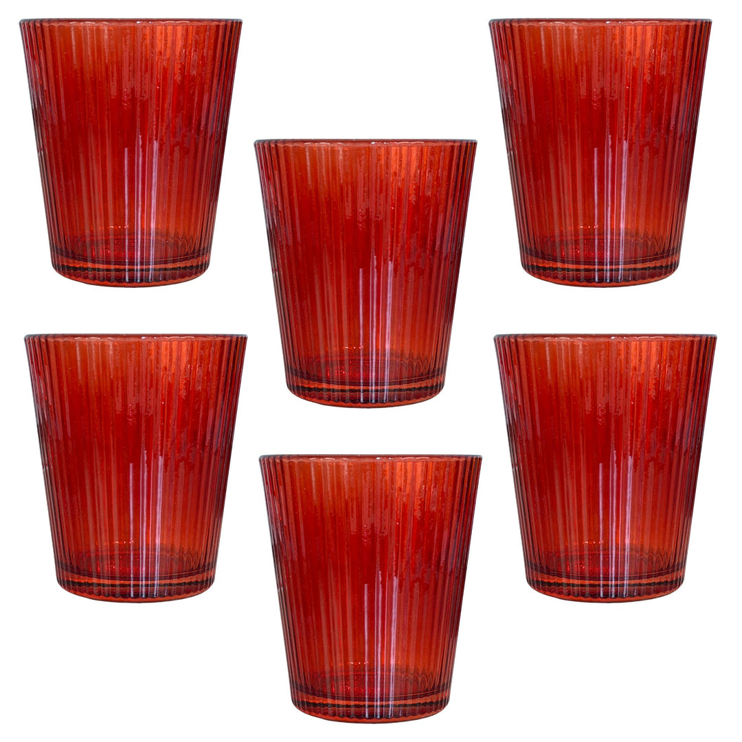 Set 6 Bicchieri Rossi – Un Tocco di Eleganza e Magia per la Tua Tavola