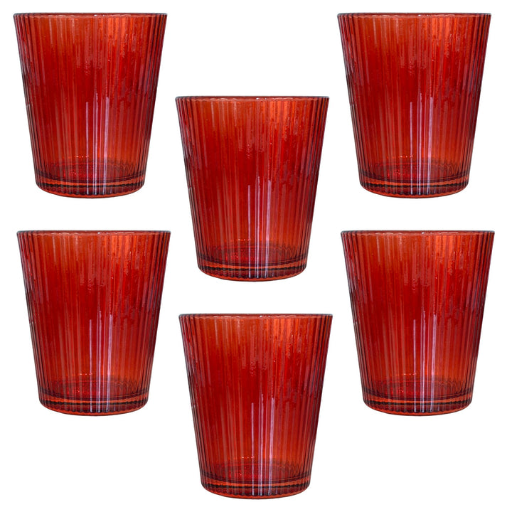 Set 6 Bicchieri Rossi – Un Tocco di Eleganza e Magia per la Tua Tavola