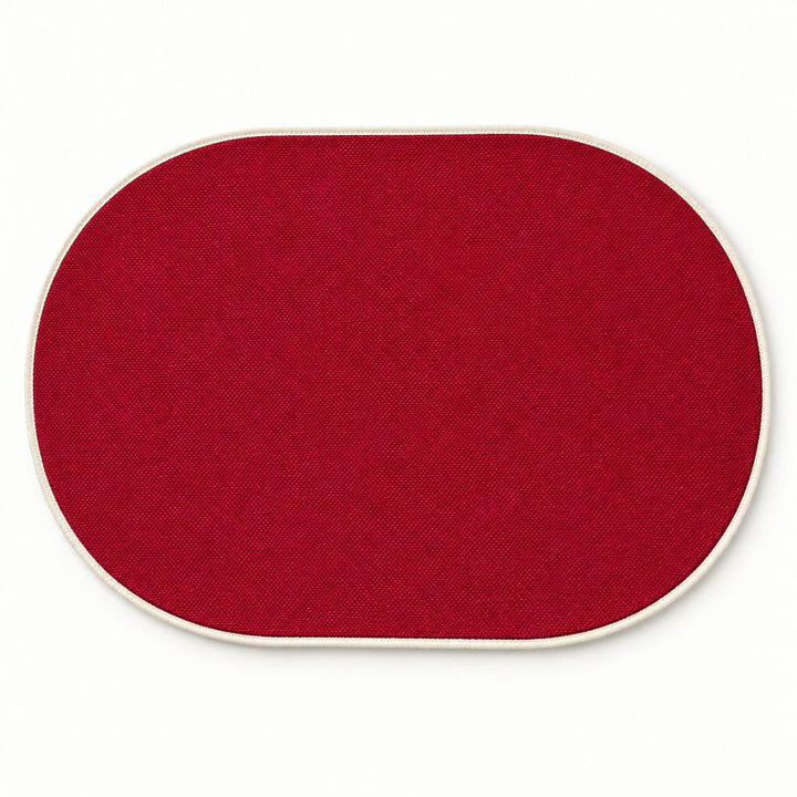 Set 6 Sottopiatti - Tovagliette Ovale - 45x30 | Bordeaux