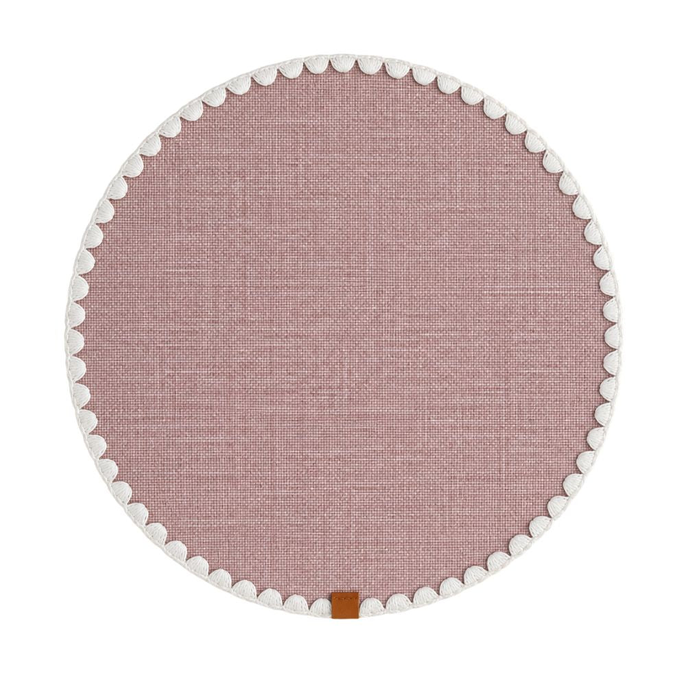 Set 6 Sottopiatti - Tovagliette Tonde - 38cm | Rosa