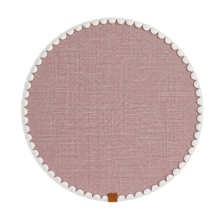 Set 6 Sottopiatti - Tovagliette Tonde - 38cm | Rosa