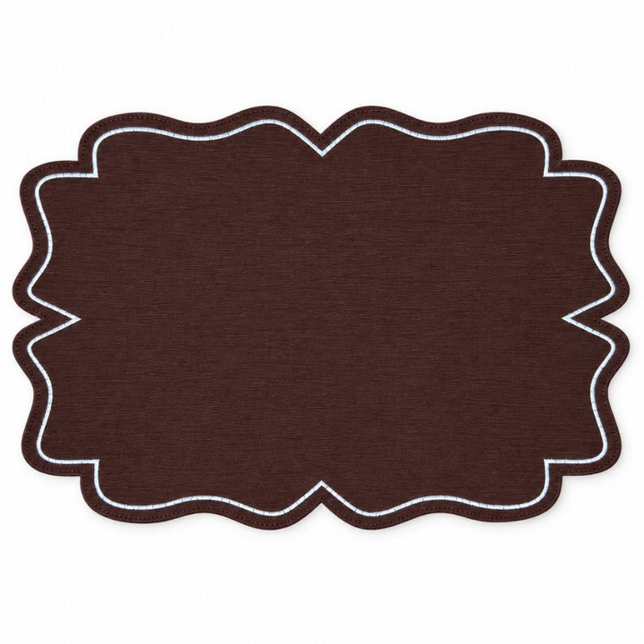 Set 6 Sottopiatti Chic Similpelle | Marrone