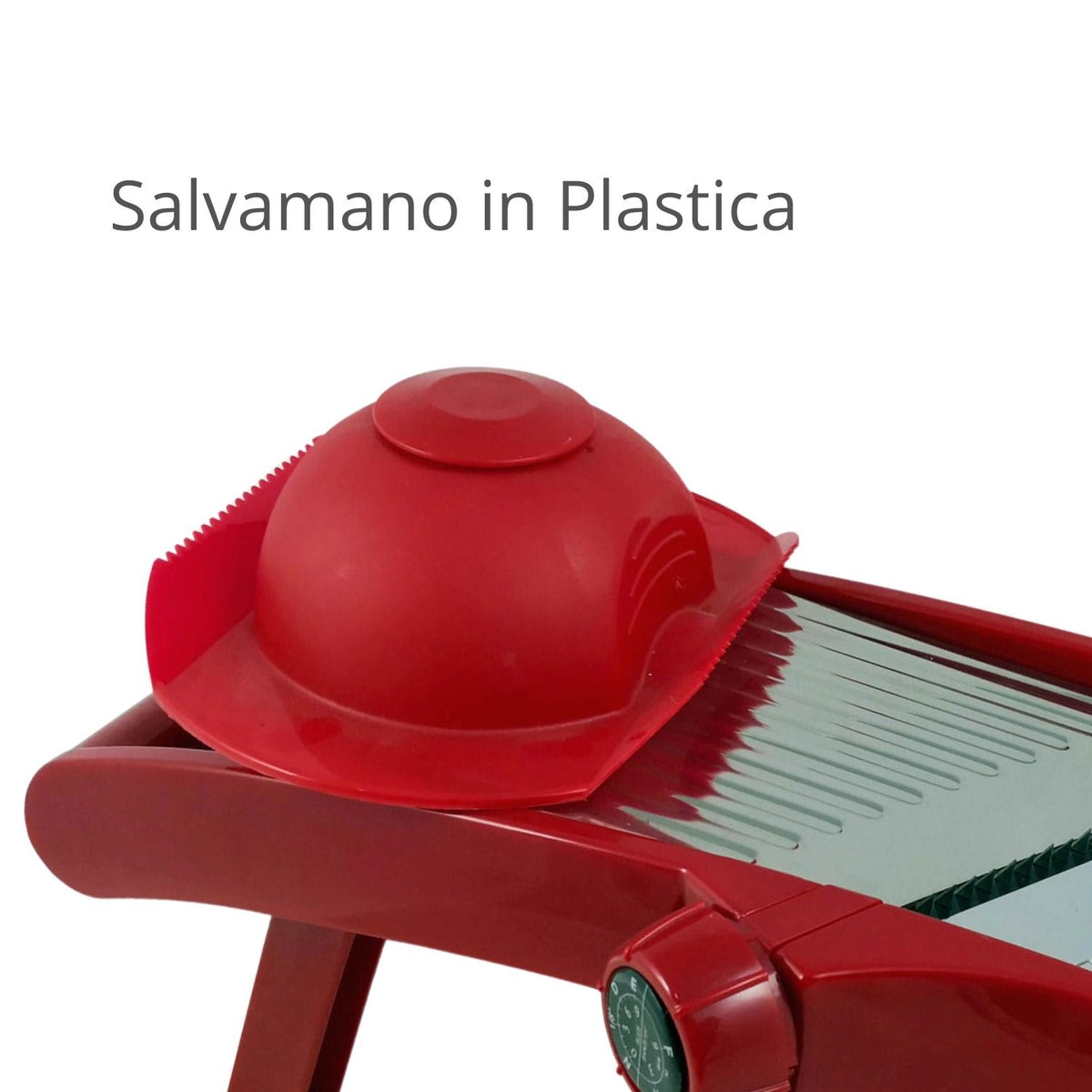 Mandolina affettatrice regolabile professionale in acciao con salvamano in plastica (33633043) (38866435)