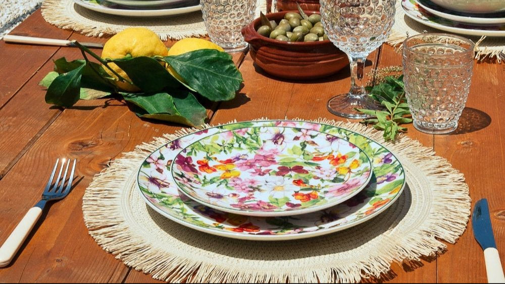 Servizio Piatti 18 Pezzi in Porcellana – Spring | Colore e Freschezza sulla Tua Tavola