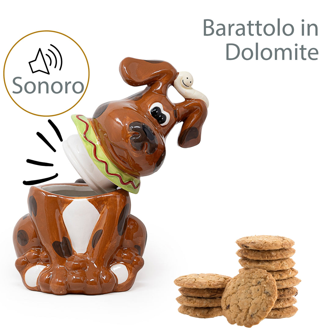 Porta Biscotti Cane con Sensore Sonoro