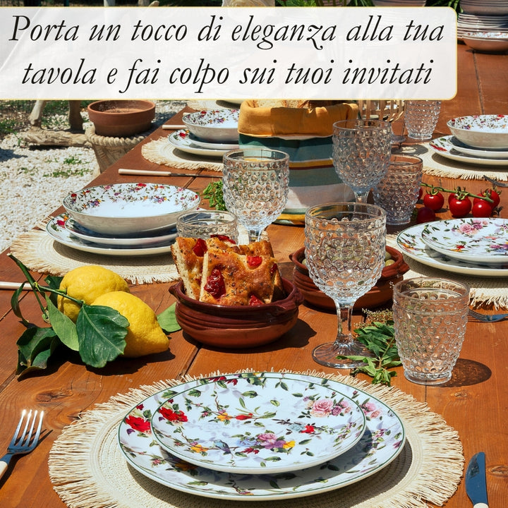 Servizio Piatti 18 Pezzi in Porcellana – Collezione Asturias | Raffinatezza e Armonia Naturale