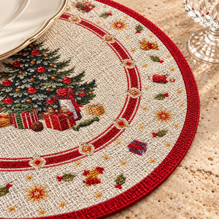 Set 6 Sottopiatti Natalizi – Christmas Tree Ø38 cm