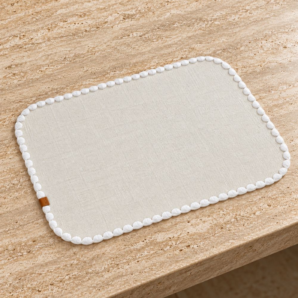 Set 6 Sottopiatti - Tovagliette Rettangolari - 38cm | Grigio