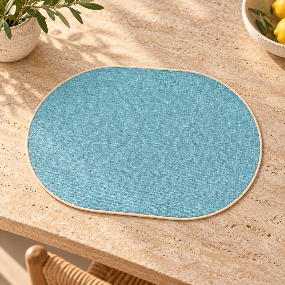Set 6 Sottopiatti - Tovagliette Ovale - 45x30 | Cielo