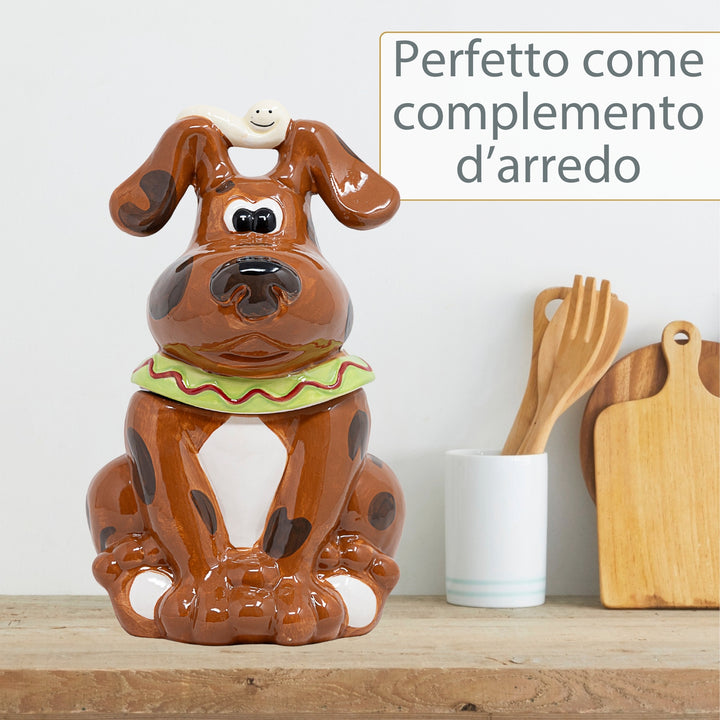 Porta Biscotti Cane con Sensore Sonoro