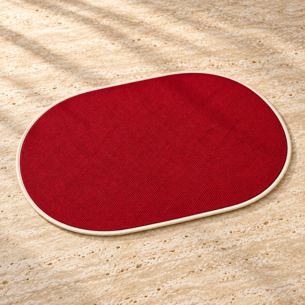 Set 6 Sottopiatti - Tovagliette Ovale - 45x30 | Bordeaux