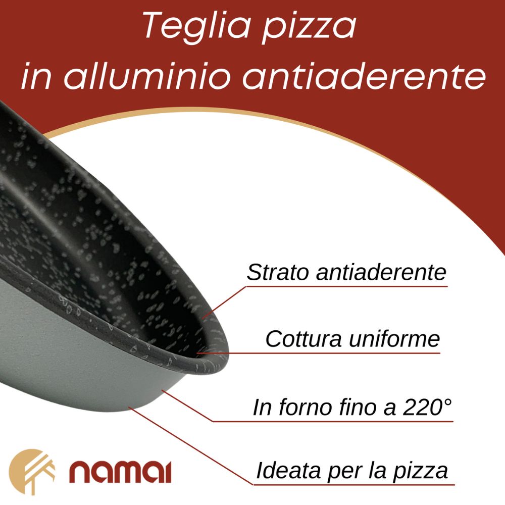 JEUIHAU 3 teglie rotonde per pizza, 25,4 cm, antiaderenti, in acciaio al carbonio, resistenti, per cuocere al forno, fare pizza, cucina di casa JEUIHAU 3 teglie rotonde per pizza, 25,4 cm, antiaderenti, in acciaio al carbonio, resistenti, per cuocere al forno, fare pizza, cucina di casa