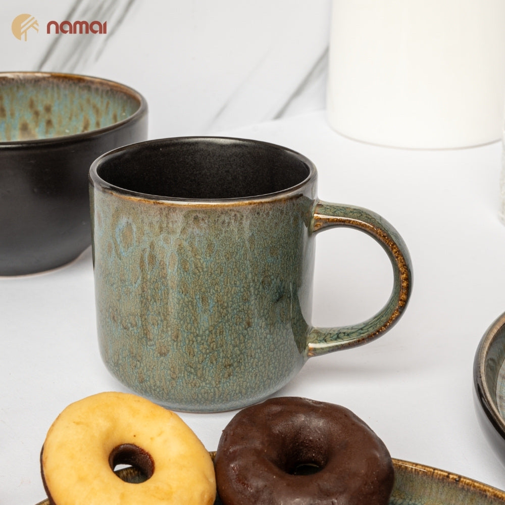 Set Tazze Colazione - 350 ML - Porcellana - Adatte in Lavastoviglie e Microonde | Space