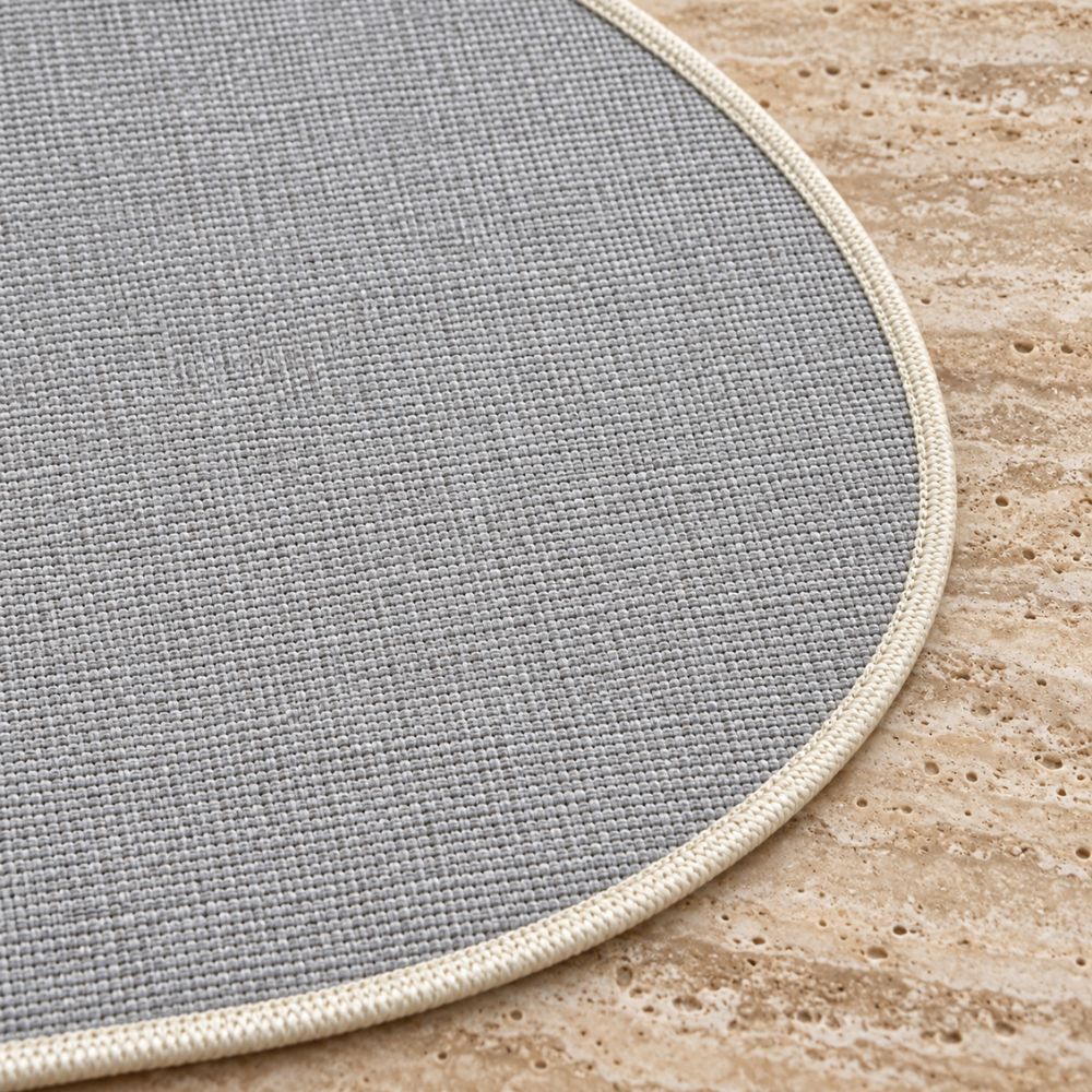 Set 6 Sottopiatti - Tovagliette Ovale - 45x30 | Grigio