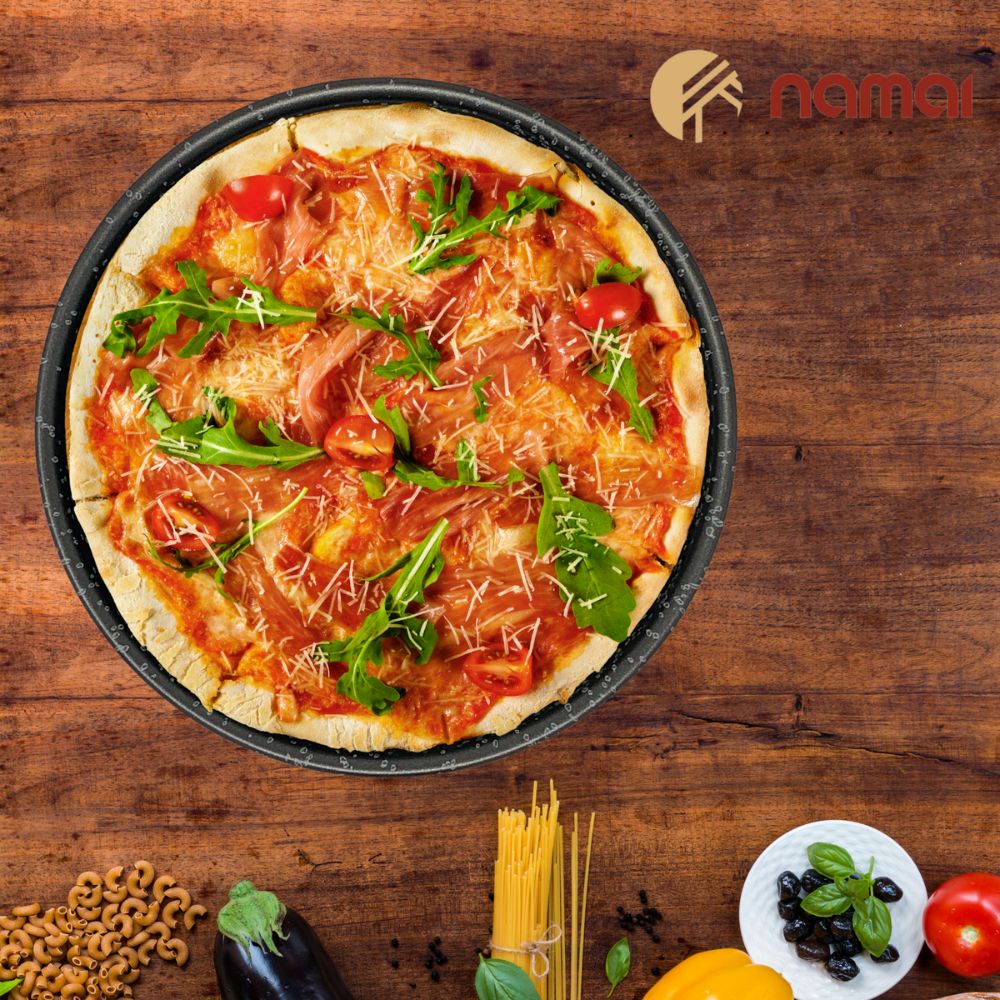 Homikit Set di 2 teglie per pizza, in acciaio inox, rotonde, per la cottura in forno, 26 cm, atossiche e durevoli, facili da pulire e lavabili in lavastoviglie Homikit Set di 2 teglie per pizza, in acciaio inox, rotonde, per la cottura in forno, 26 cm, atossiche e durevoli, facili da pulire e lavabili in lavastoviglie
