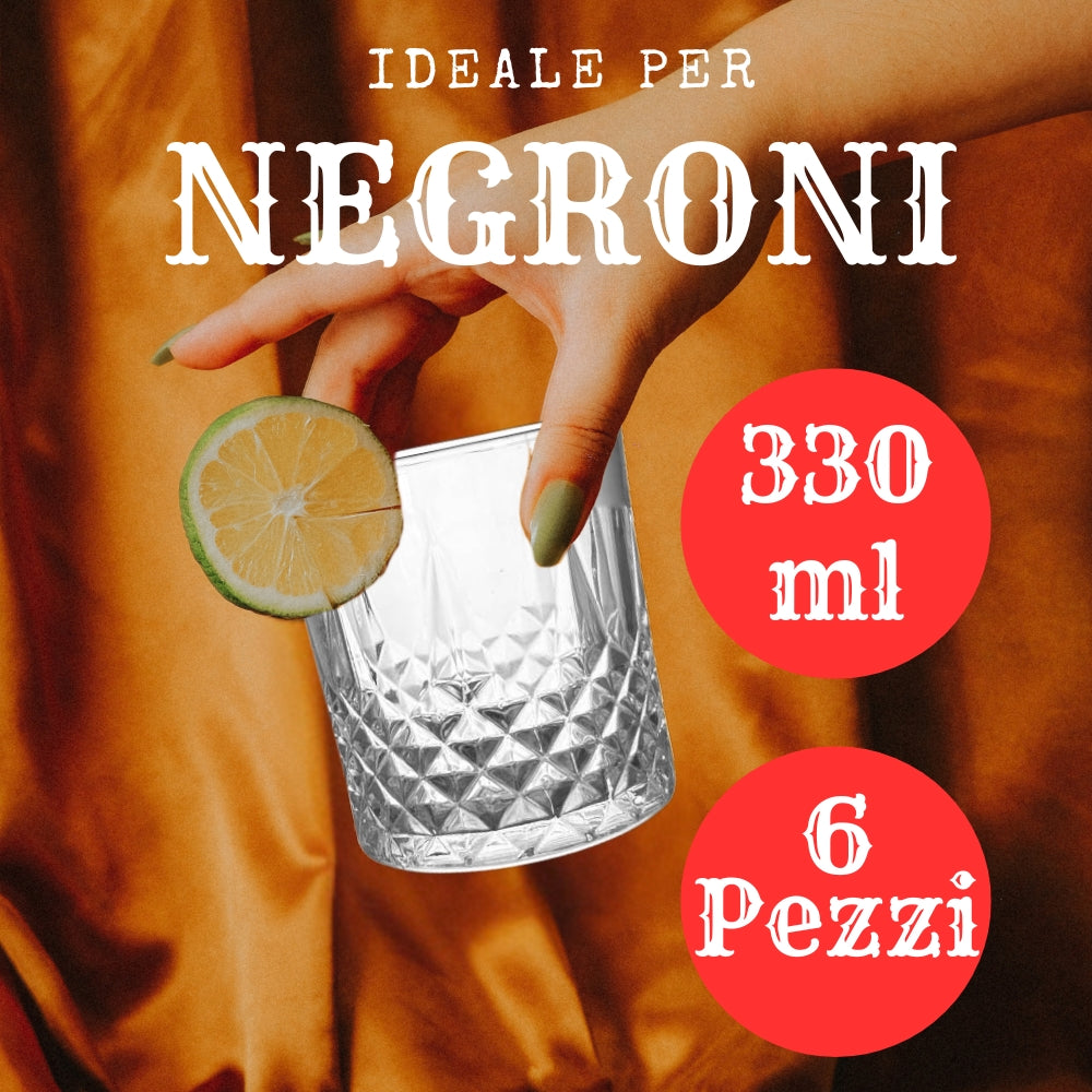 Set da 6 Bicchieri Acqua Vetro 330 ml Negroni (33634518) (38867911)