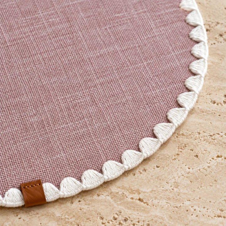 Set 6 Sottopiatti - Tovagliette Tonde - 38cm | Rosa