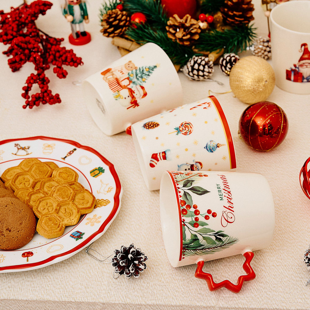 Set 6 Mug in Porcellana 250 ml – Christmas Mix | Allegria in Tavola