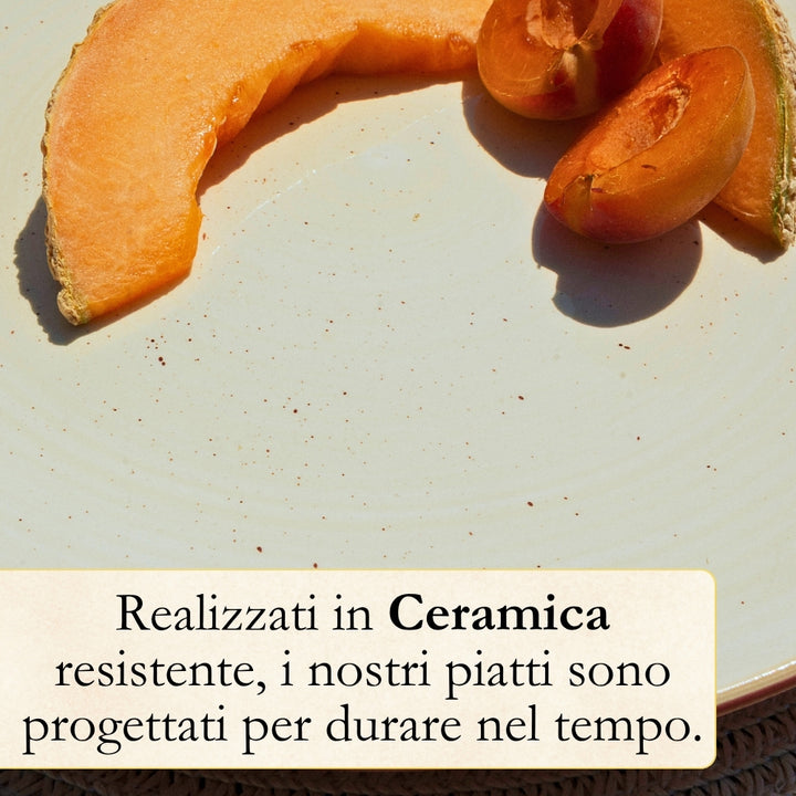 Servizio Piatti 12 Pezzi in Ceramica Colorata – Maya | Toni Naturali e Moderni