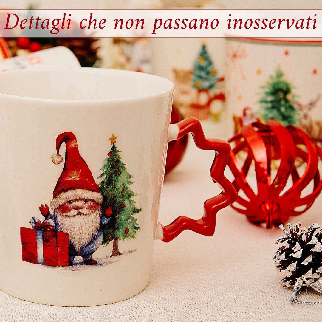 Set 6 Mug in Porcellana 250 ml – Christmas Mix | Allegria in Tavola
