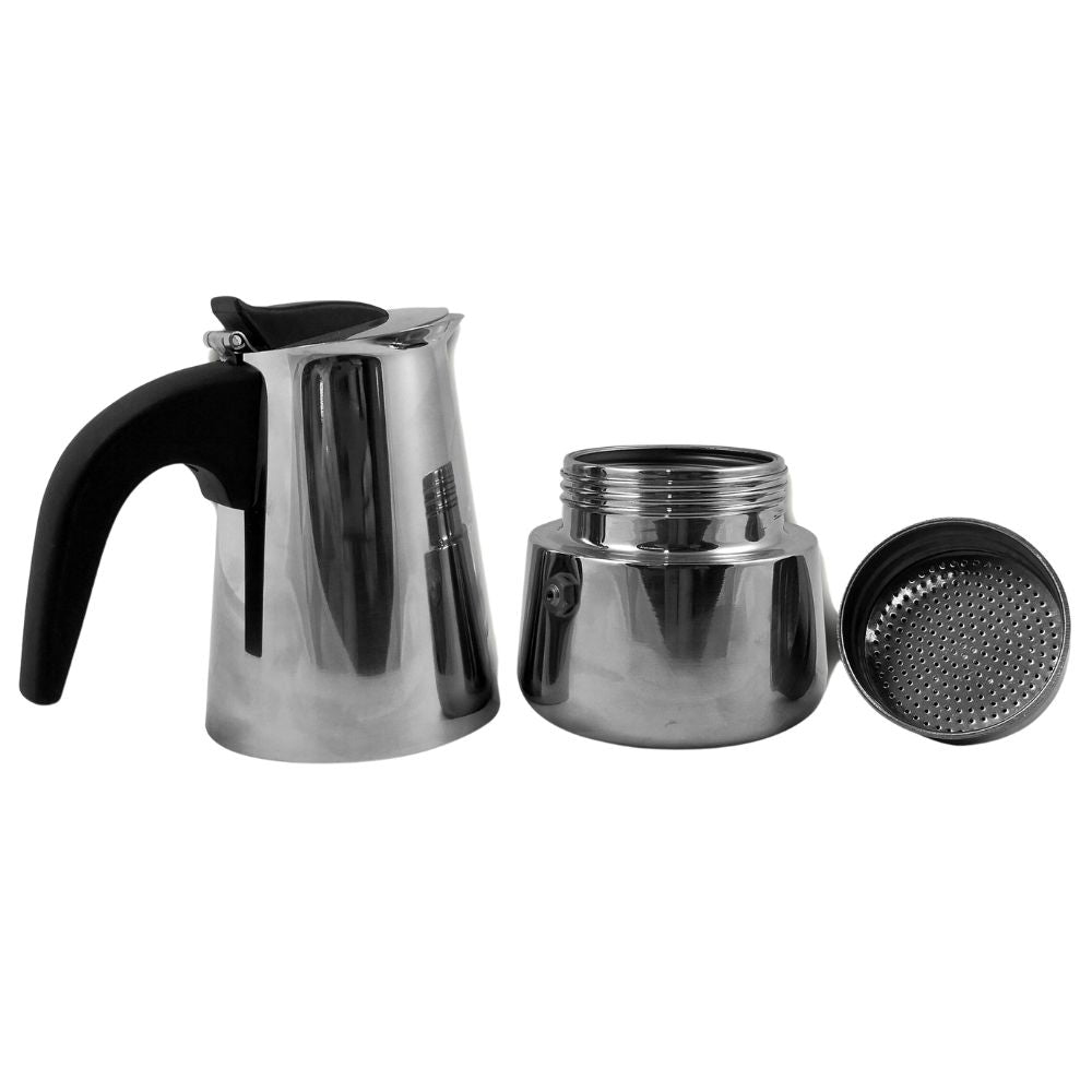 Caffettiera in acciaio pezzi