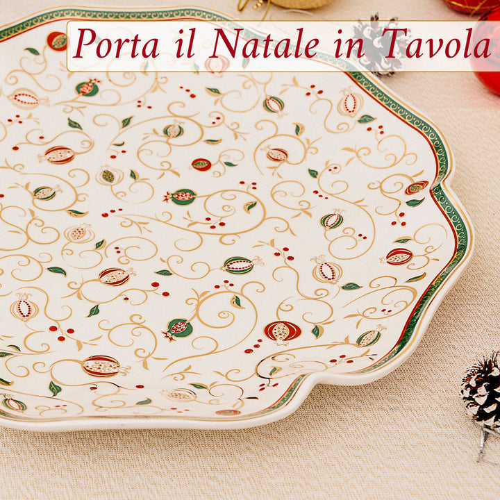 Piatto Panettone 31 cm – Tempo di Festa | Design ed Eleganza