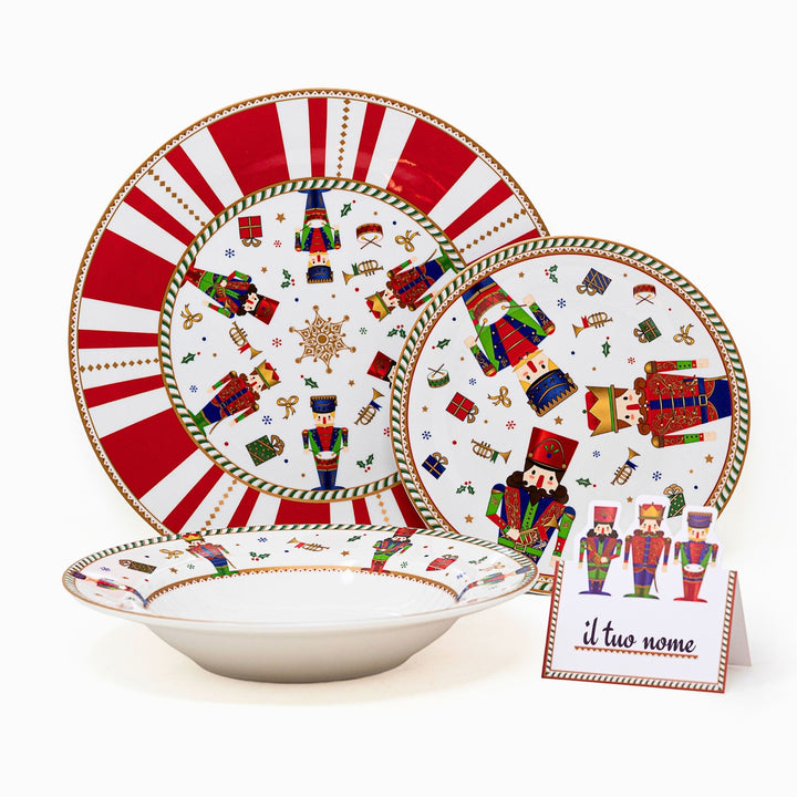 Servizio Piatti 18 Pezzi – Schiaccianoci | Eleganza Natalizia