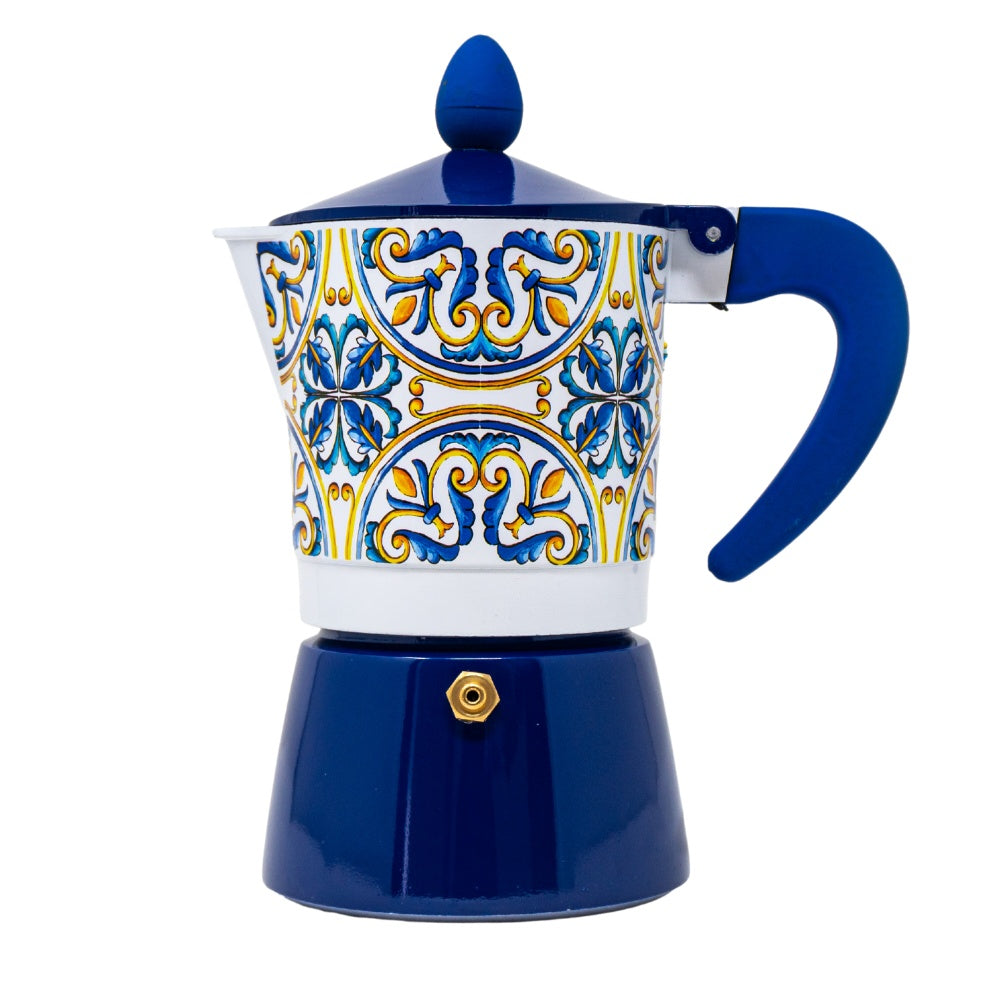 Caffettiera blu vietri