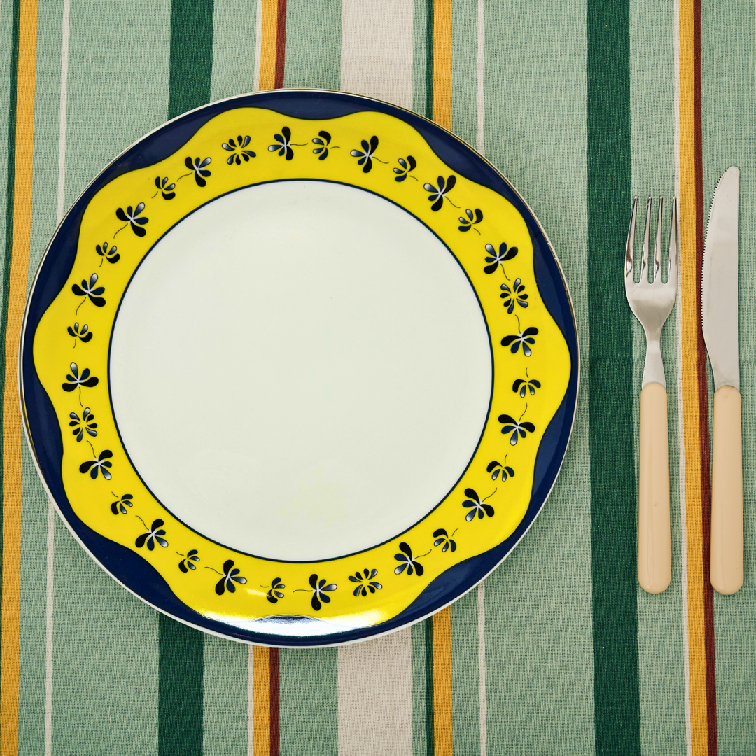 Servizio Piatti in Porcellana 6 Persone - Set Piatti 18 Pezzi - Mantovano