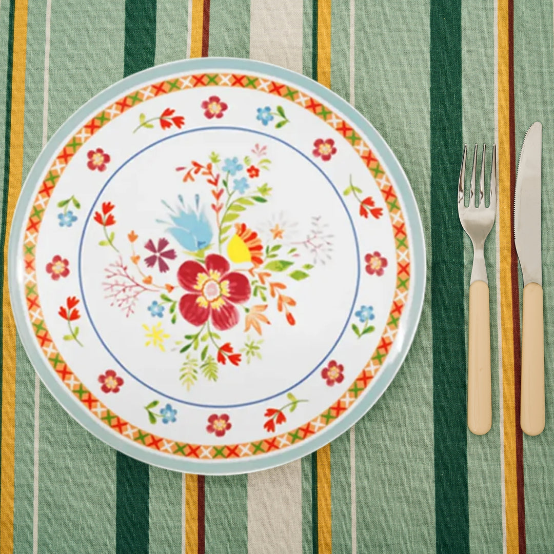 Servizio Piatti in Porcellana 6 Persone - Set Piatti 18 Pezzi - Edenia