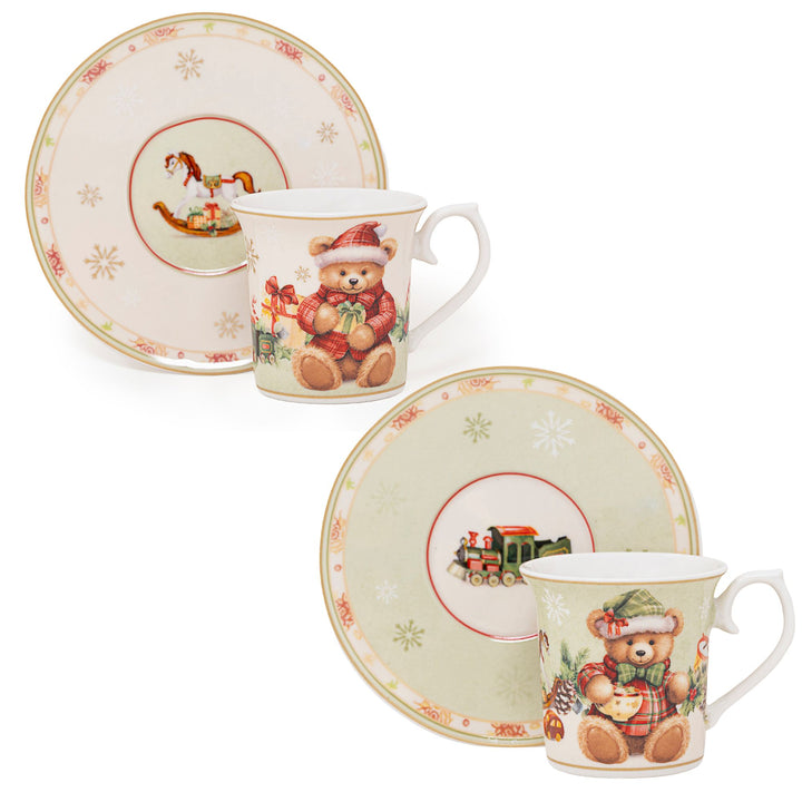 Set 2 Tazzine Caffè 50 ml con Piattino – Coccole | Dolcezza al Mattino