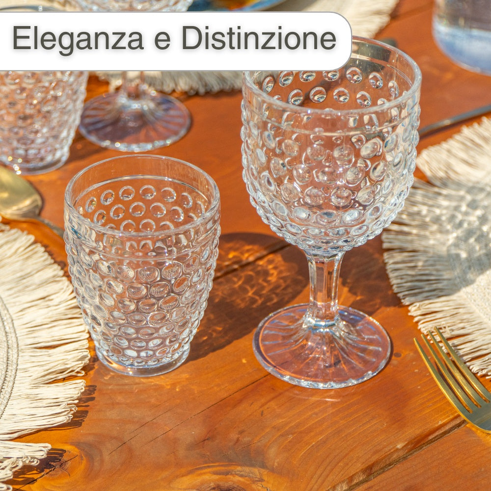 Set da 6 Bicchieri Vino 270 ML trasparenti e descrizione (33634548) (38867939)