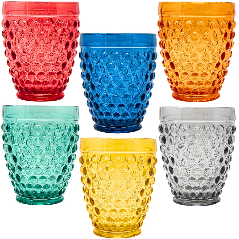 Set 6 Bicchieri Acqua Vetro Colorati 265 ml (33633903) (38867552)