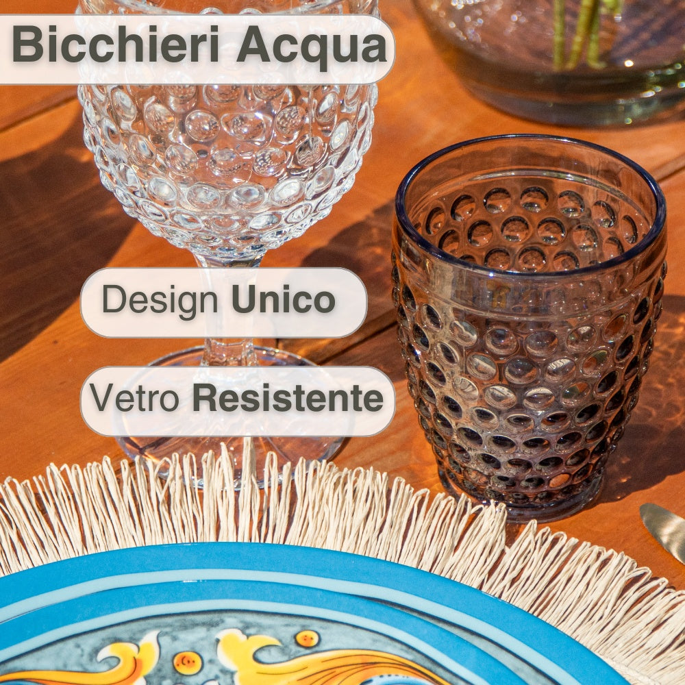 Set 6 Calici In Vetro Colorato Cherry Blossom - 340ml, Colori Assortiti - Foto 3