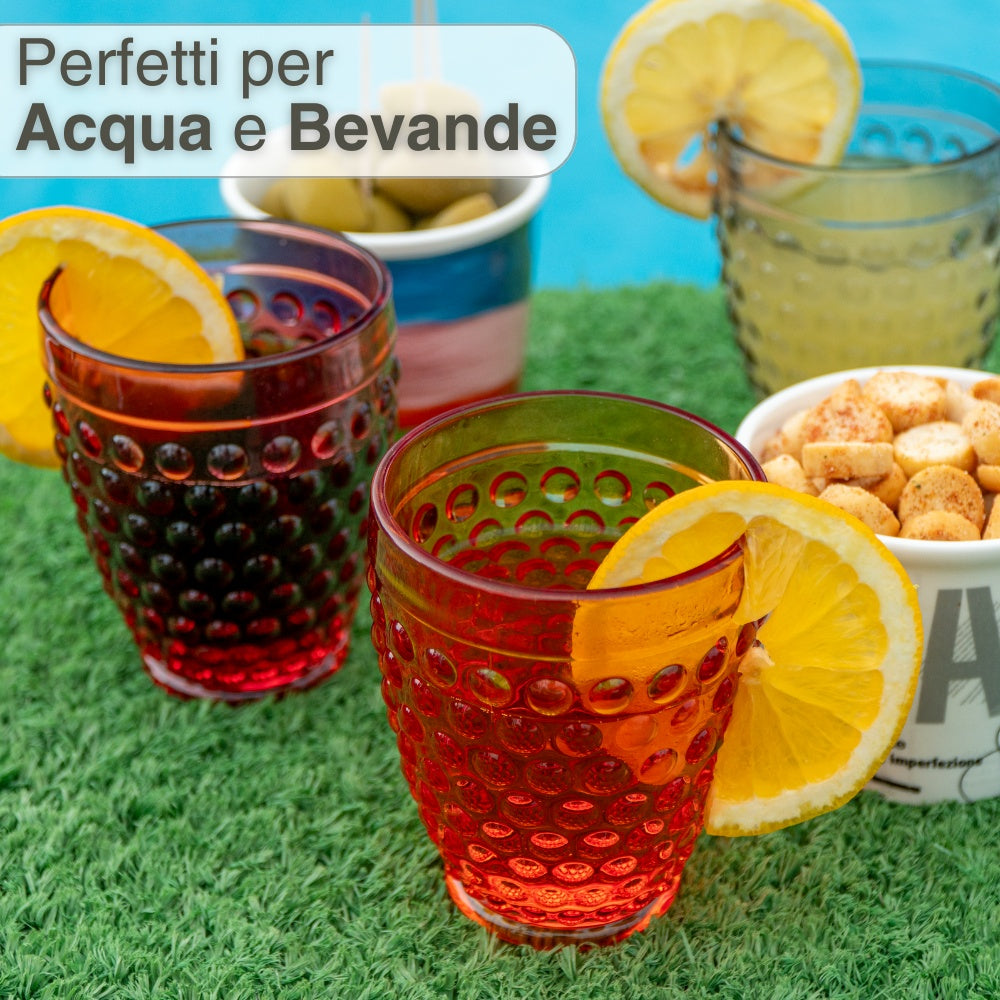 Bicchieri Acqua Vetro Colorati 265 ml aperitivo (33633904) (38867553)