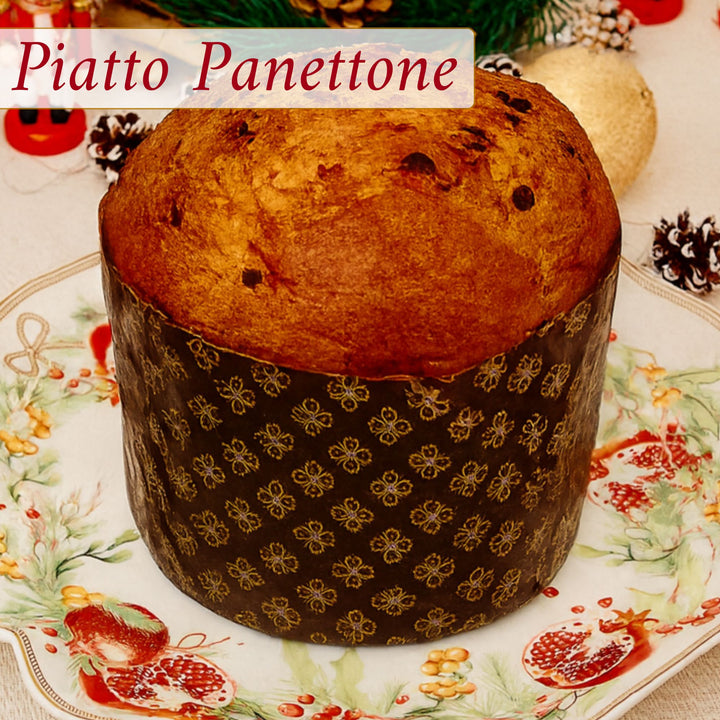 Piatto Panettone 30 cm – Carol | Eleganza Natalizia in Porcellana