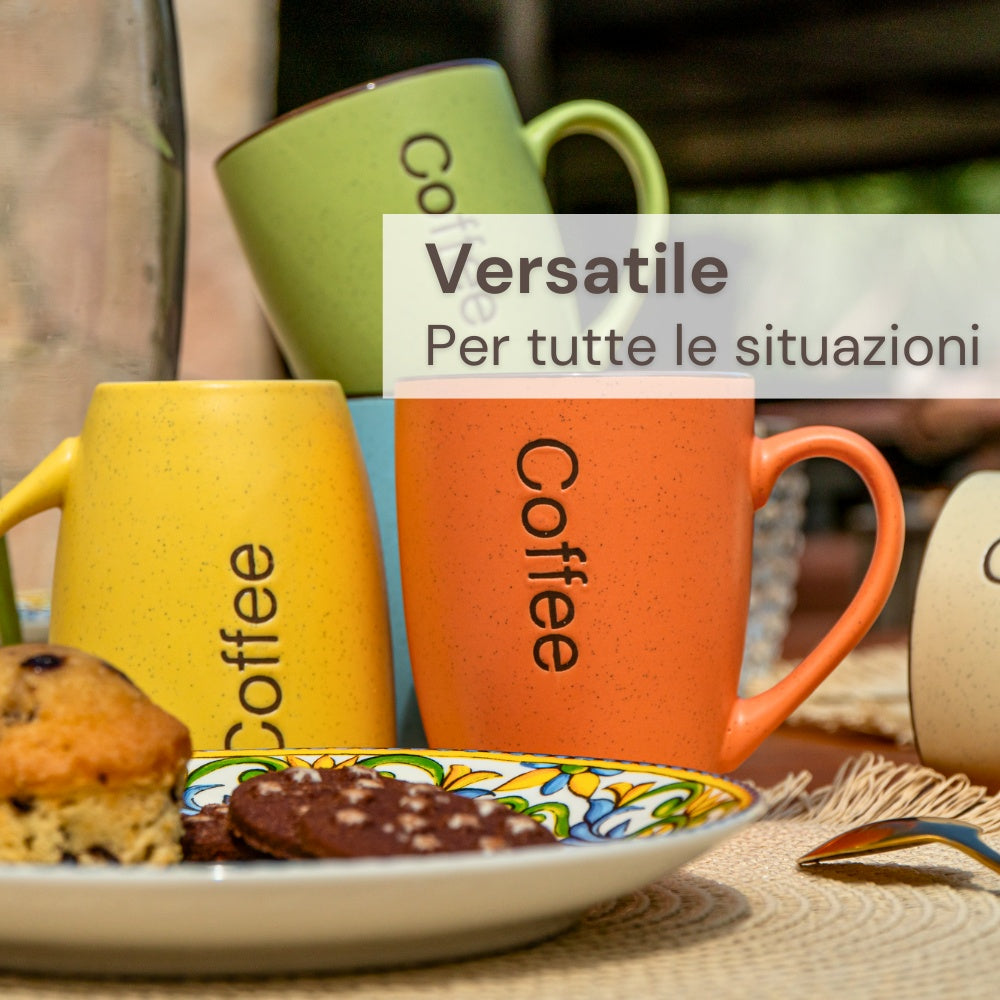 Set 6 Tazza Colazione Grande mug 5 colori (33634555) (38867946)