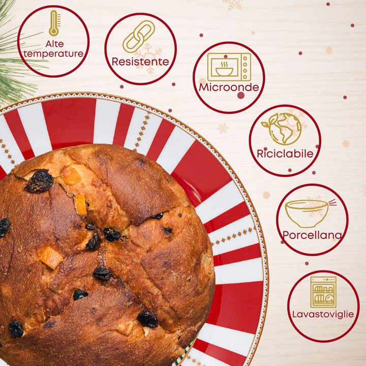 Piatto Panettone 30 cm – Schiaccianoci | Eleganza in Tavola