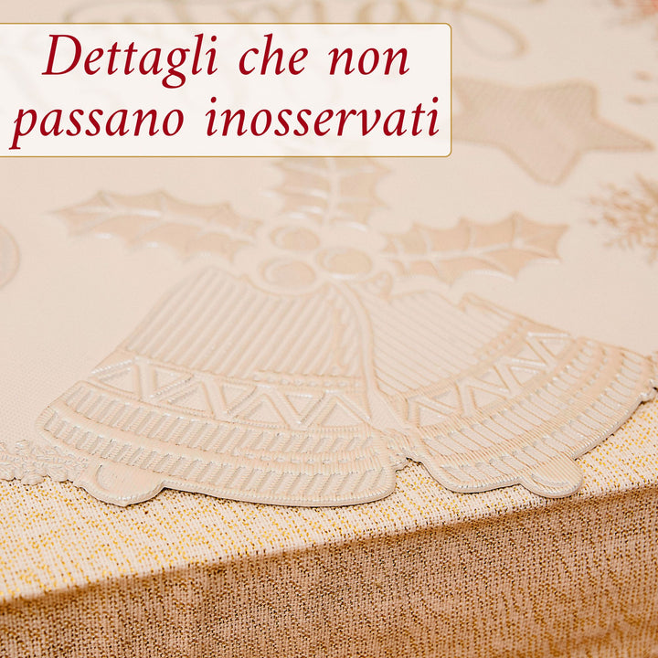 Set 6 Sottopiatti Natalizi – Merry Christmas Bianco & Argento | Eleganza e Stile