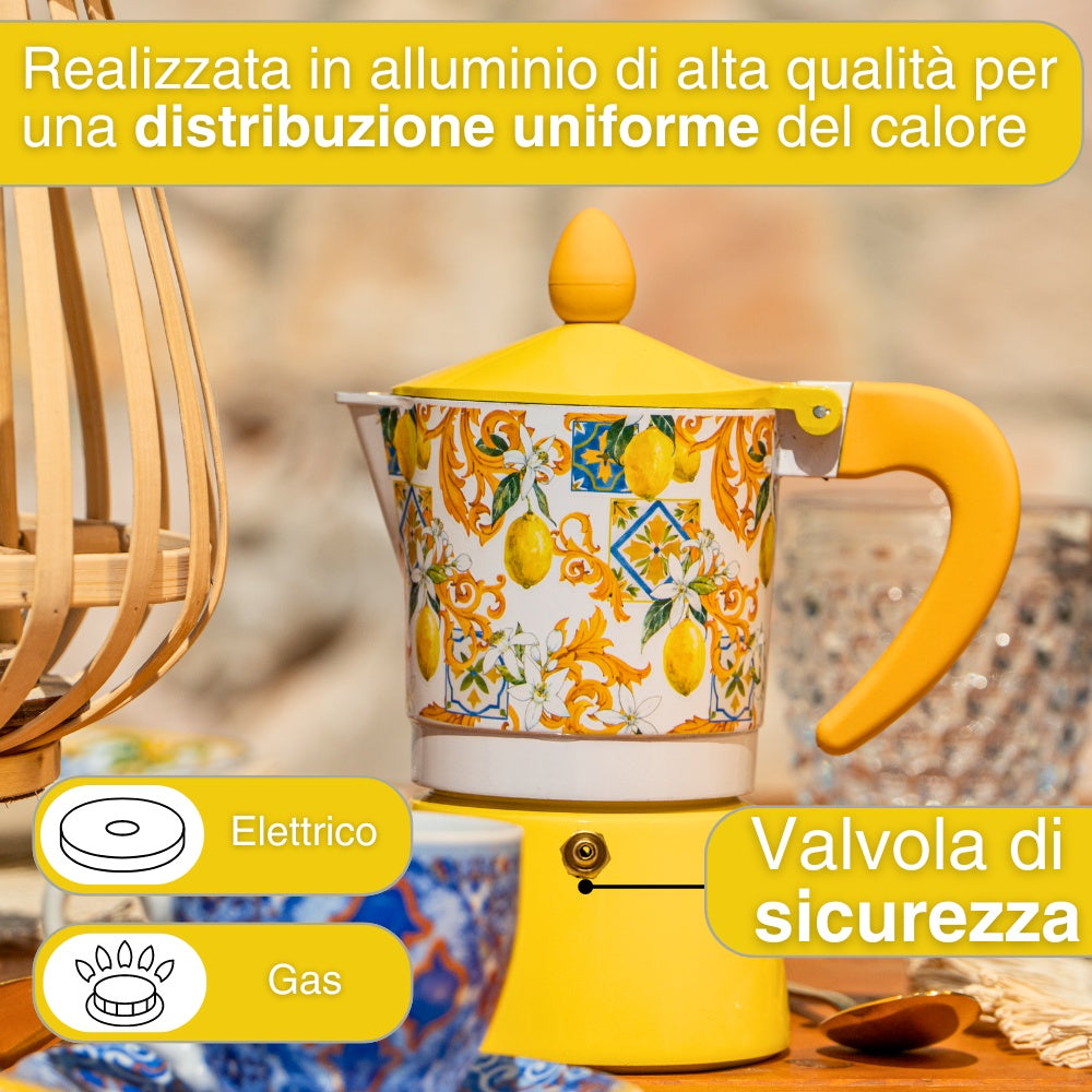 Caffettiera gialla caratteristiche e descrizione (33632802) (38866174)