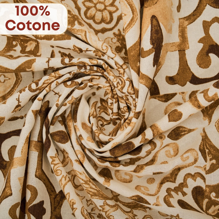 Set 6 Pezzi Excalibur Oro, 100% Cotone, Lavabili in Lavatrice, Resistenti al Calore, Tovaglia Cotone, Runner Tavolo, Presine da Cucina, Guanti Forno